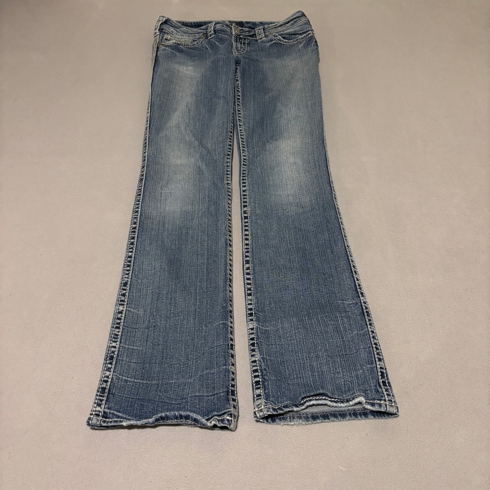 Silver Jeans Co Suki Flap Pocket Womens Bootcut Jeans 29x33 Y2K Western